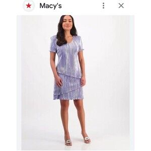 MOTB Connected Apparel women's ruffled layered midi dress size 18